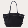 Auren - Grand sac shopping laine synthétique noir